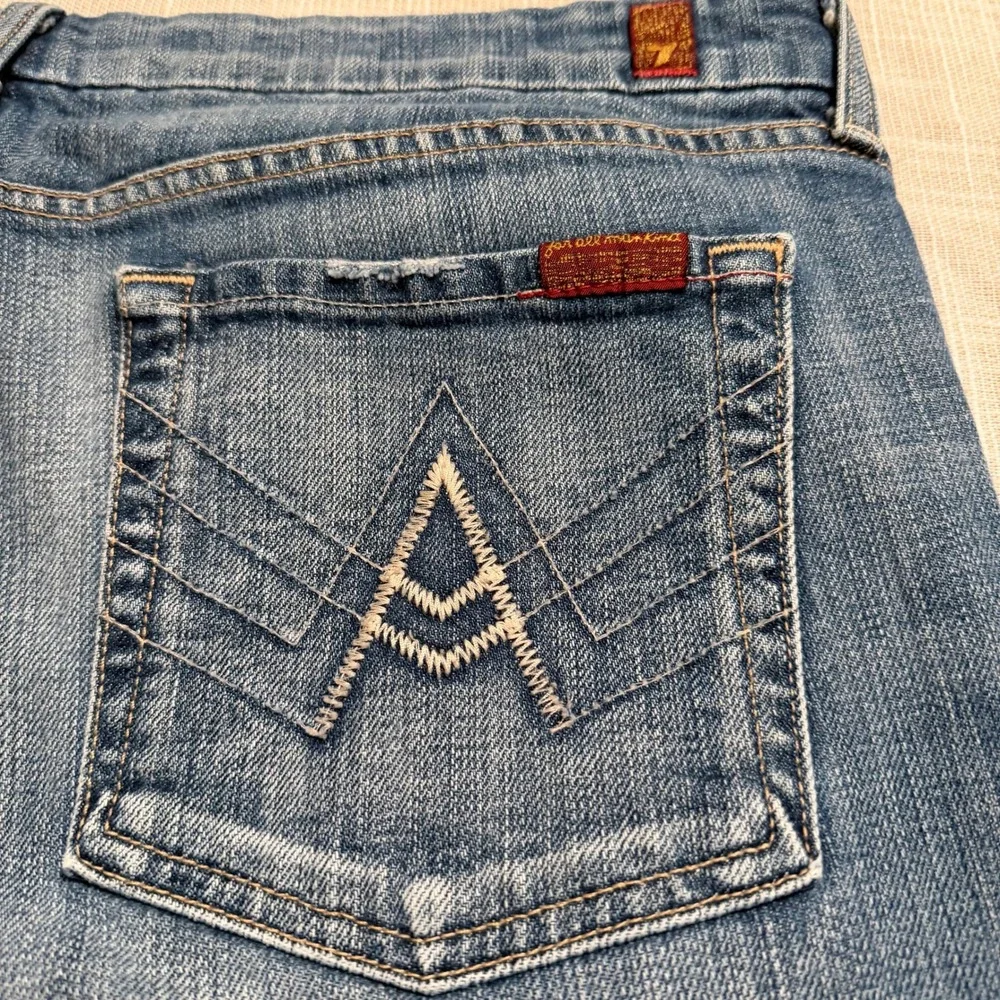 7 For All Mankind A Pocket Bootcut Jeans Medium Wash Blue Size 33 U130055U-055U